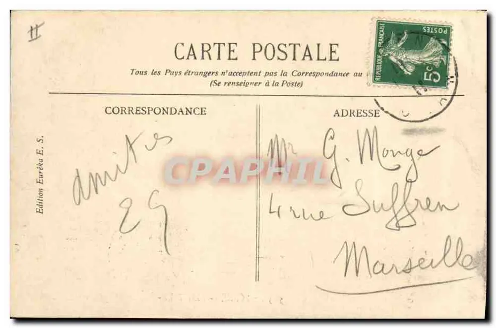 Cenas - Argélia - Spahis Indígenas - E. S. - Verso