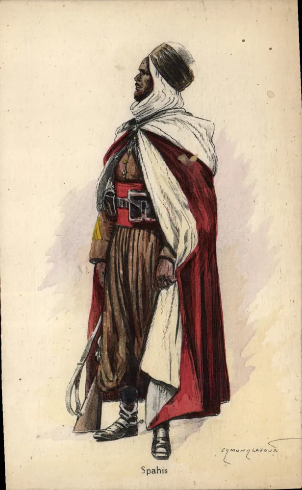 Spahis — soldado argelino — Elmon LaJoux - Frente