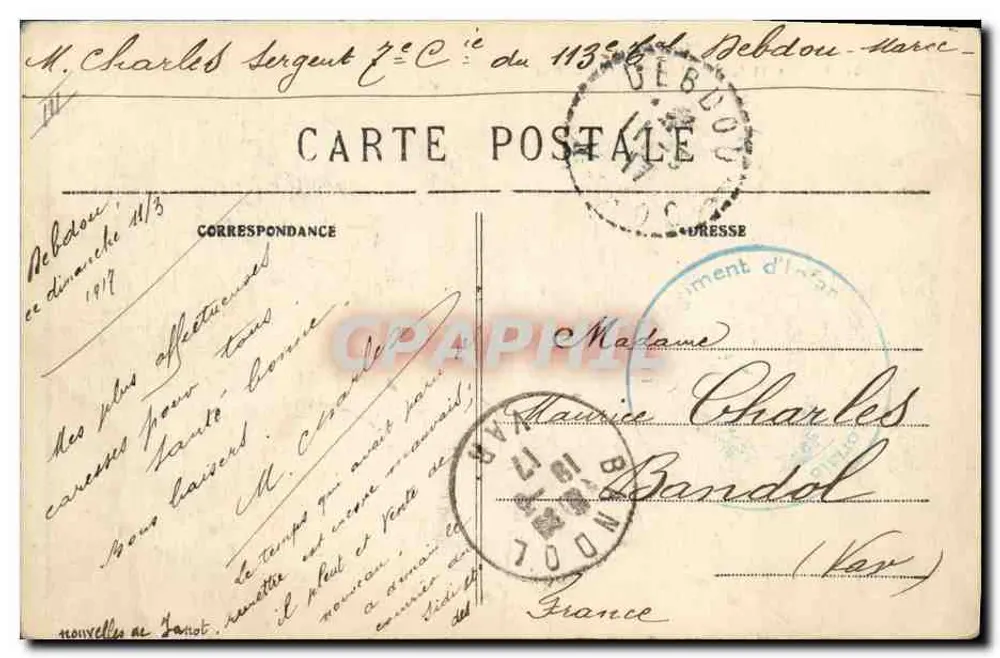 Spahis no Sul — Coleção Itália 3 — n°281 - Verso