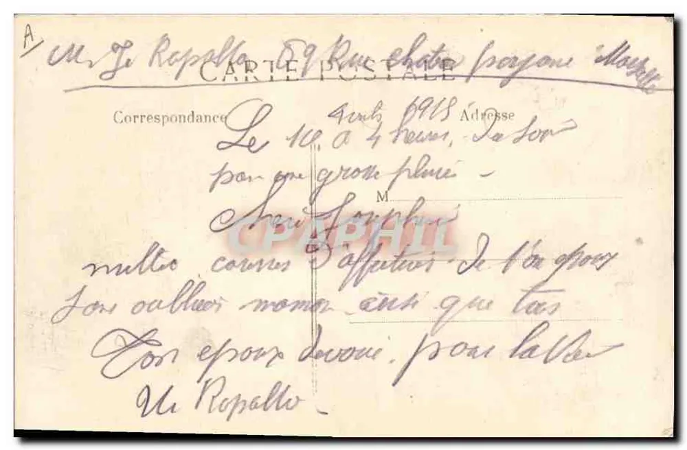 Ribécourt — Lager der marokkanischen Spahis — L. C. H. Paris - Rückseite