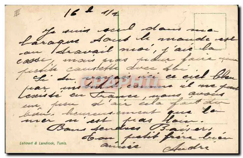 Spahis — défilé de cavaliers en tenue d'ordonnance — éditeur Lehner & Landrock, Tunis, n° 599 - Verso