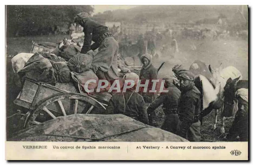 Verberie - Ein Konvoi marokkanischer Spahis — Verlag C.P.D. - Vorderseite