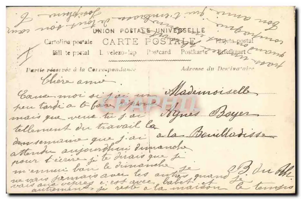 Der Mond — Letzter Viertel — Iris, n°1051 - Rückseite