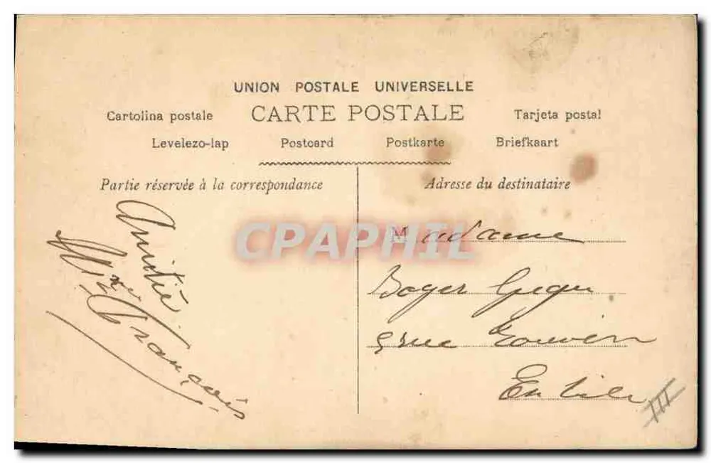 Thema: Tänzerin in floraler Kleidung — Gaîté-Rochechouart — Walery, Paris, n° 5123 - Rückseite