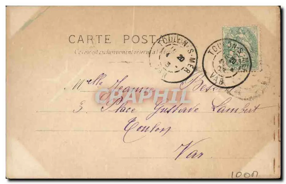 Colonna Romano — Schauspielerin in antikem Kostüm — Reutlinger, Nr. 114/1 - Rückseite