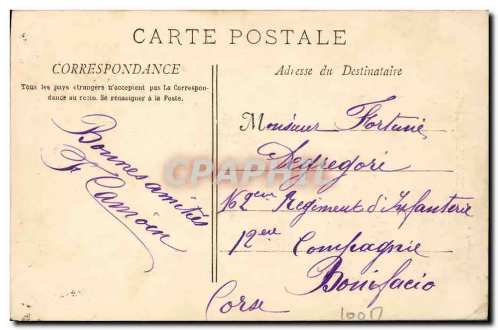 Mlle Léonette Roberty — Tänzerin in weißem Kleid und Schirm — A. Couvret Madrid - Rückseite