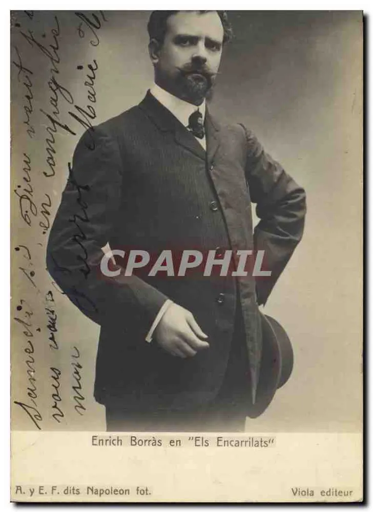 Enrich Borràs in "Els Encarrilats" — Fotografen A. y E. F. genannt Napoleon — Verleger Viola - Vorderseite
