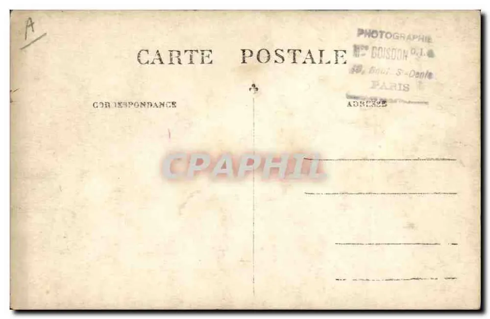 Naya — Tänzerin in Bühnenkostüm — Fotograf Naya, Paris - Rückseite