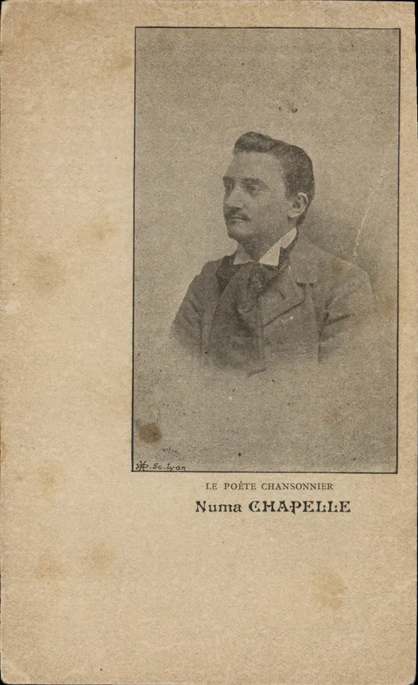 Numa Chaupelle — Liedermacher-Poet — Studio de Lyon - Vorderseite