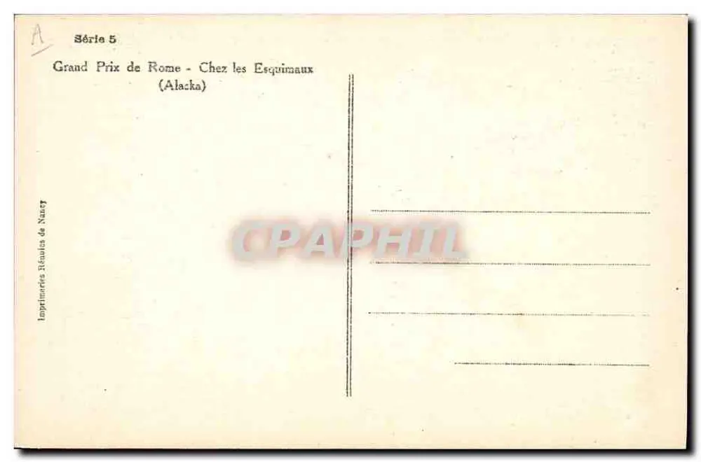 Zwei Eingeborene — Serie 5 — Imprimerie Réunie de Nancy - Rückseite
