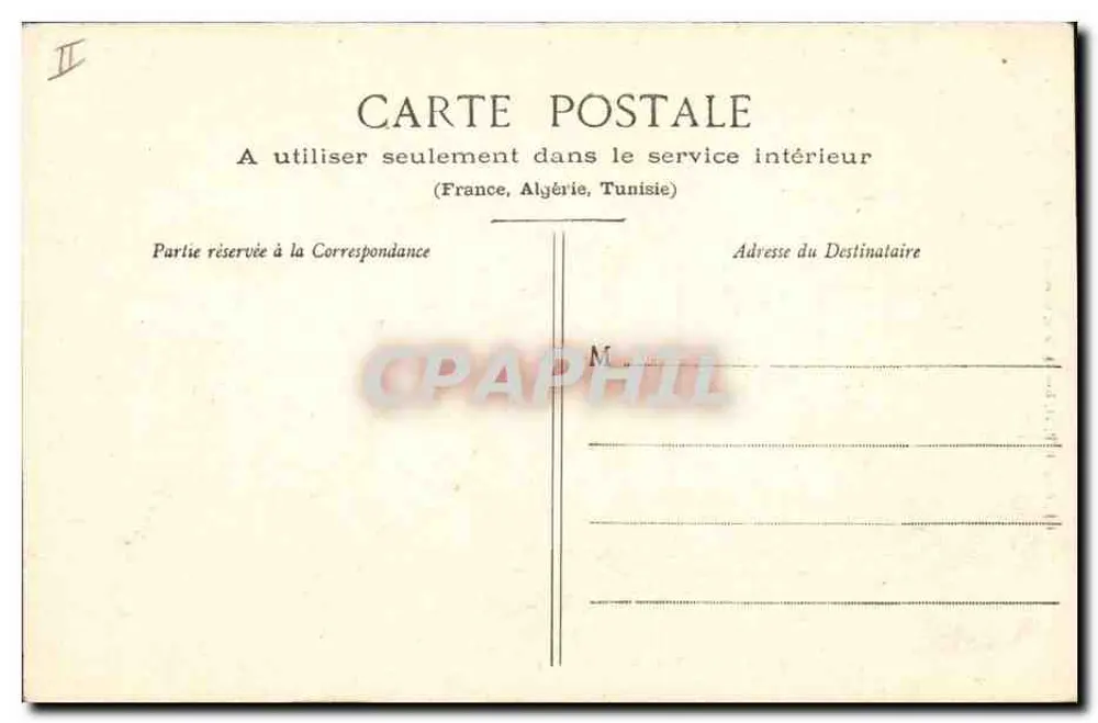 A Bourrée d'Auvergne — cena de dança — Lib. Enouge-Béal, 21 Rue de l'Écu, Clermont-Ferrand - Verso