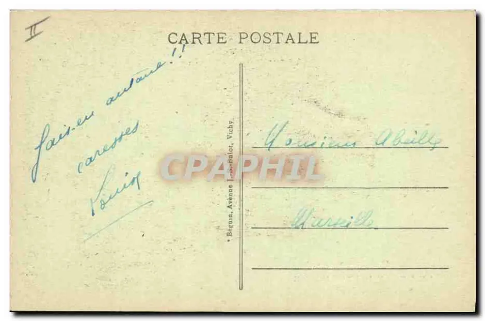 O Velay pitoresco — La Bourrée — Edições Le Velay Pittoresque, n°247 - Verso