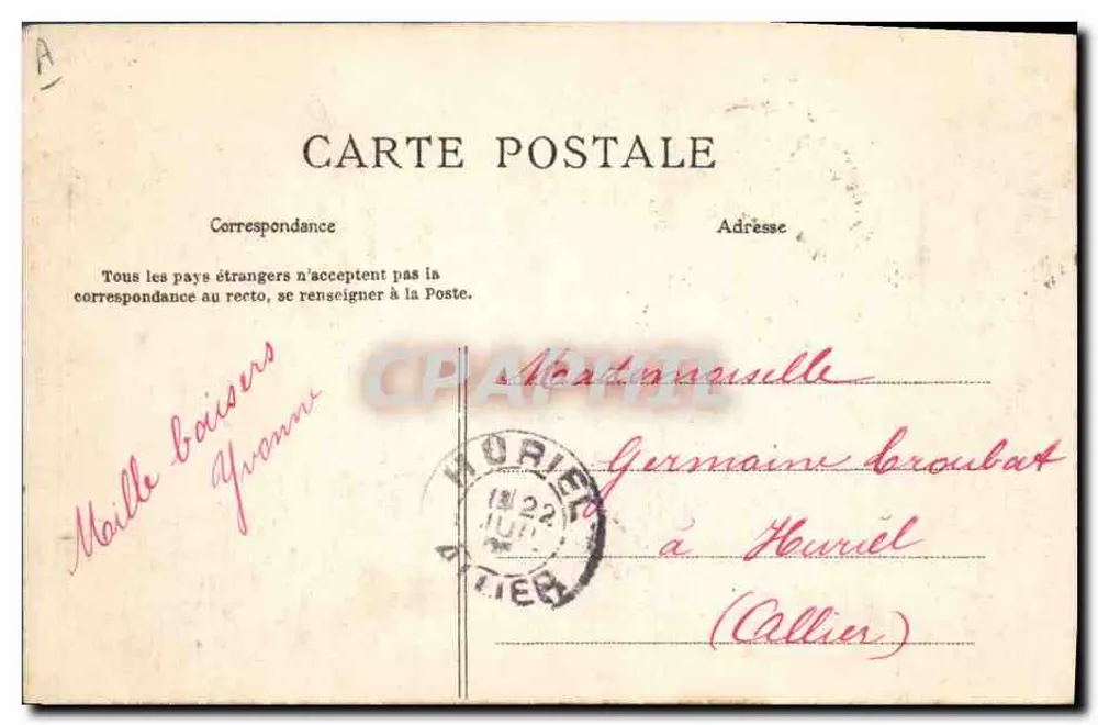 Bourrée d'Auvergne — dança e músico — editor desconhecido, n° 382 - Verso