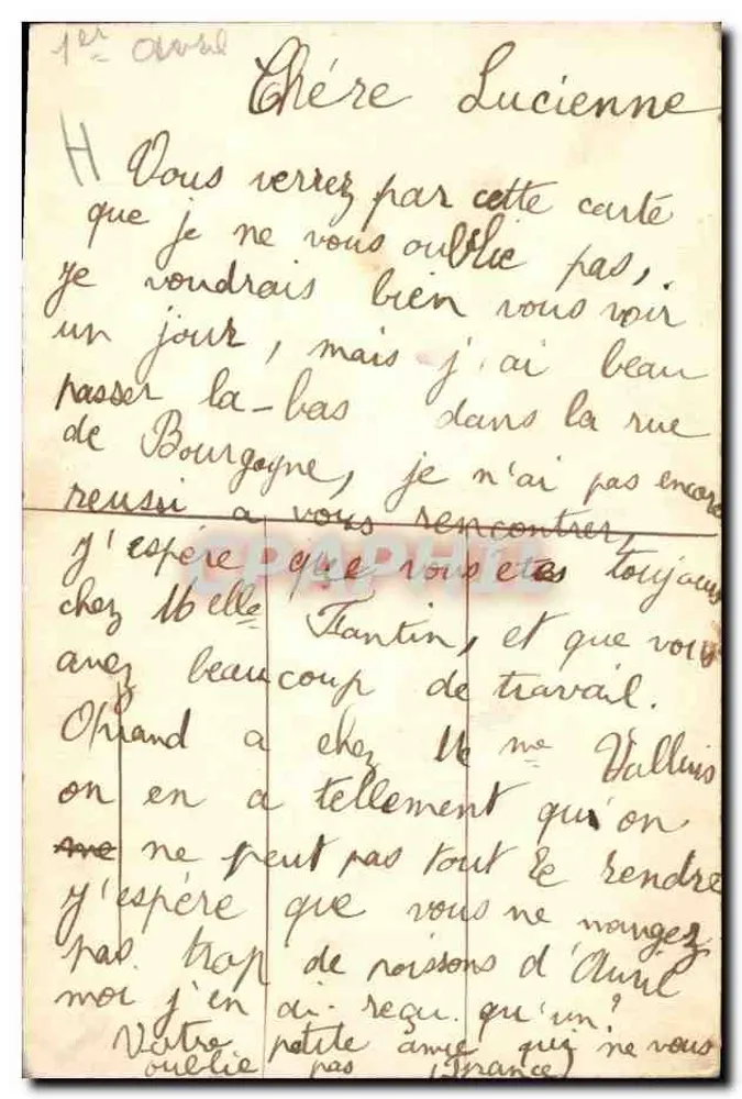 Gefülltes Osterei — Violette — handschriftliche Karteikarte - Rückseite
