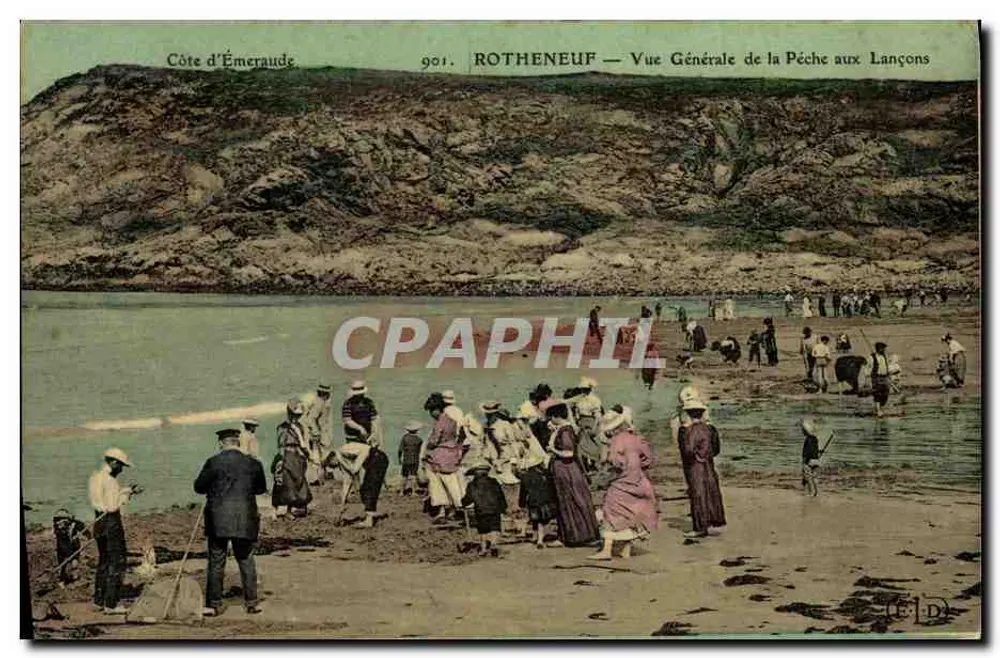 Rotheneuf — Allgemeiner Blick auf das Angeln mit Lançons — Côte d'Émeraude, n° 901 - Vorderseite