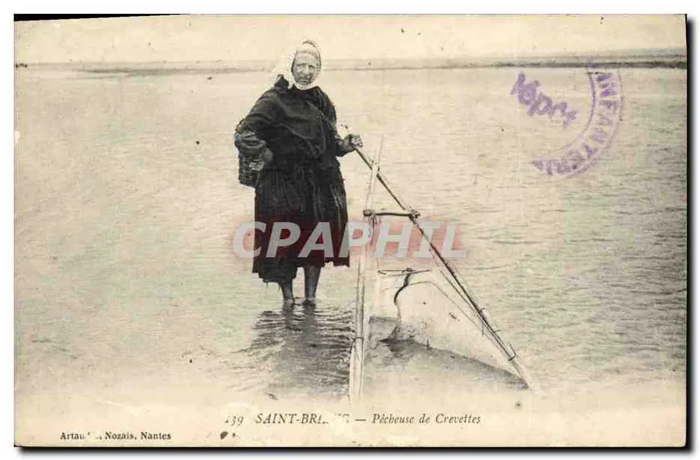 Saint-Brieuc — Pescadora de camarões — Artau, Nozaïs, Nantes - Frente