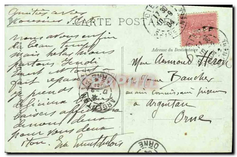 Dieppe — La Pesca de los Cangrejos — LL. N°65 - Reverso