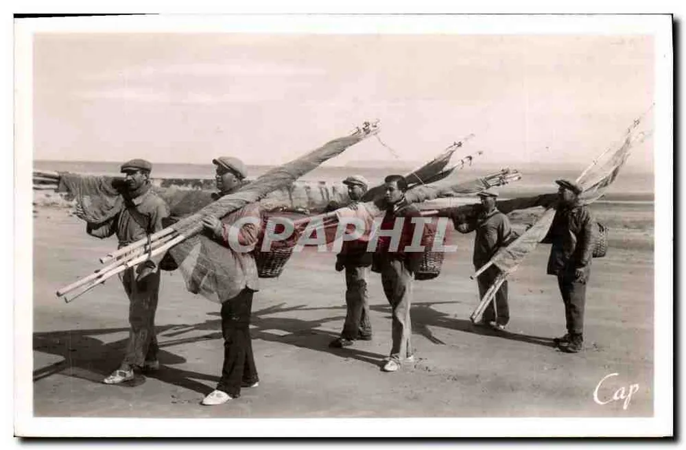 Pescadores de camarões — Villerville — editor « Real Photo » - Frente