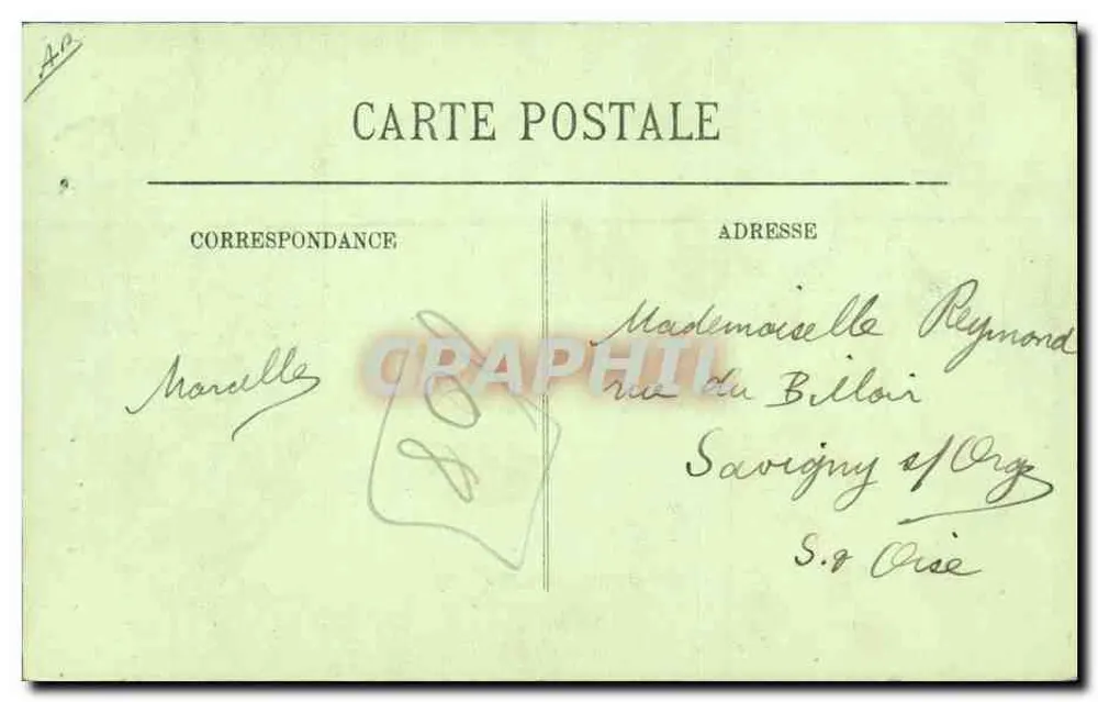 Mulher de Moulière — Tipo de Moulière — LL. — N° 3026 - Verso