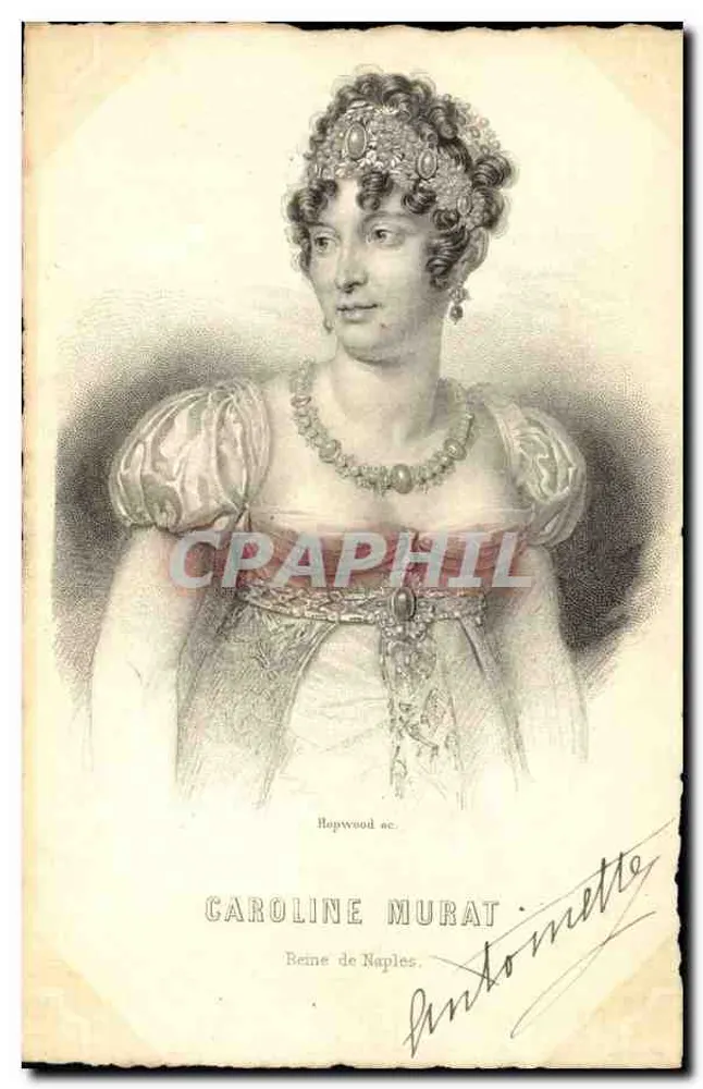 Caroline Murat — Rainha da Nápoles — Hopwood sc. - Frente