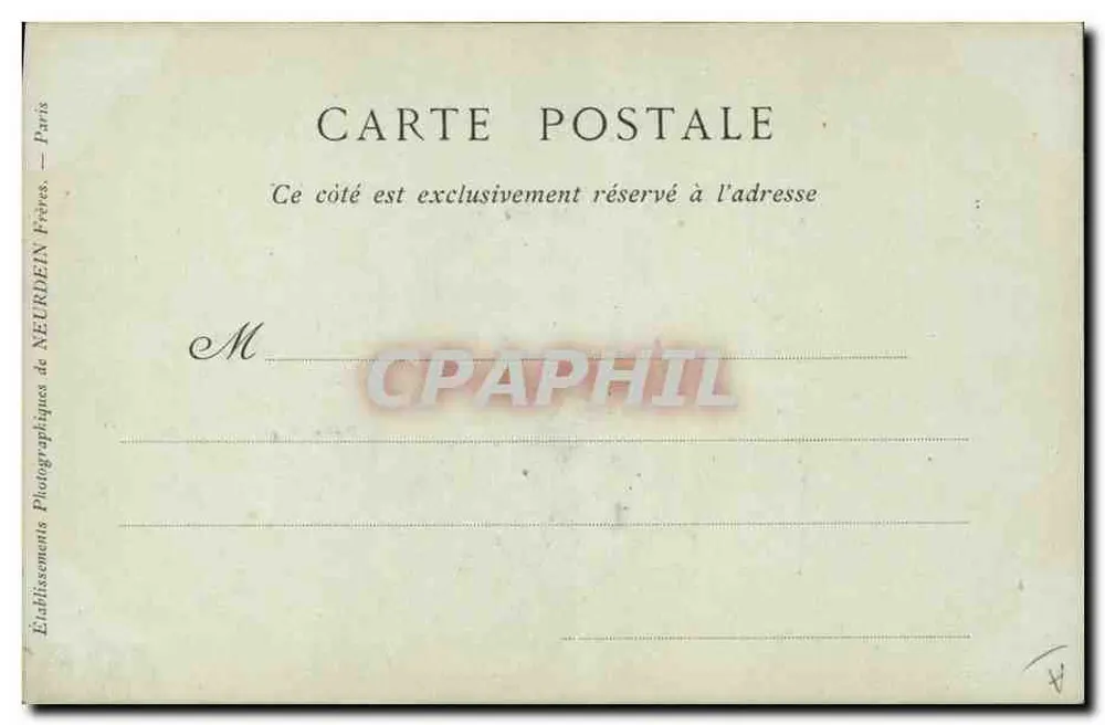 Canova — Scultore italiano — Collections ND Phot, n° 445 - Verso