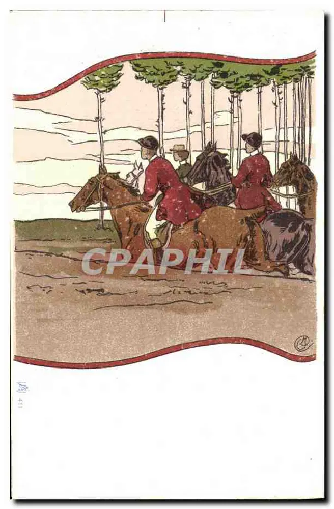 Caça a cavalo — Florestas — Editor desconhecido, n° 411 - Frente