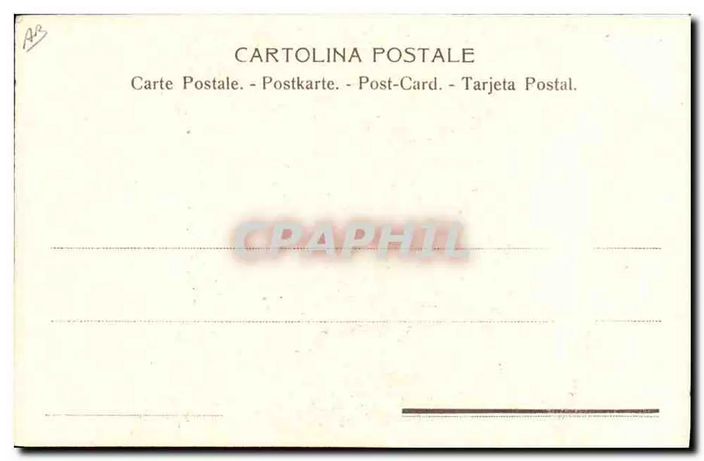 Caça a cavalo — dois cavaleiros em traje de caça — editor Cartolina Postale, n° 411 - Verso