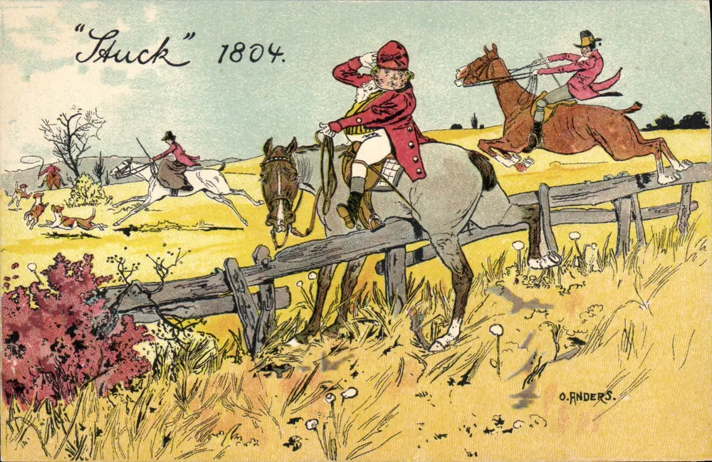 Caça a cavalo — 'Stuck' 1804 — O. Anders - Frente
