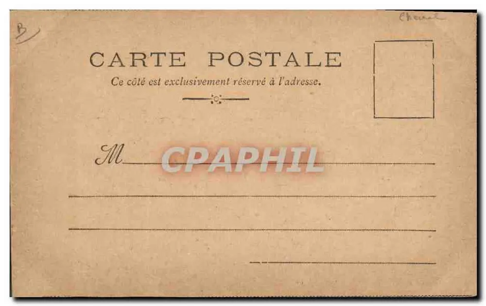 Corrida de cavalos — salto de obstáculos — "Minhas cartas postais" — R. Le Fripou - Verso