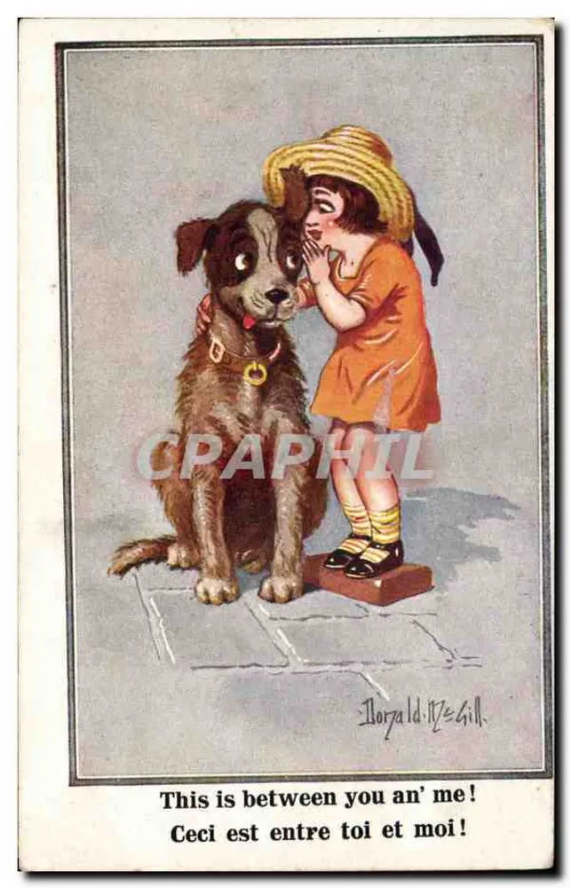 Donna e cane — 'Questo è tra te e me!' — Dora ld. De Gill - Recto
