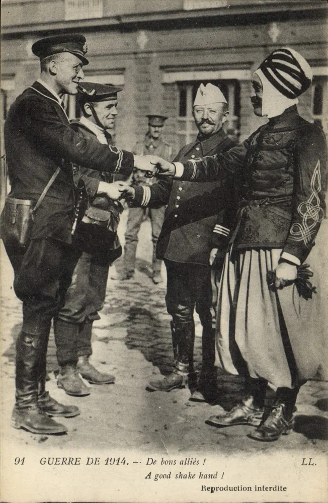 Guerra de 1914 — Boa camaradagem! — LL. n° 94 - Frente