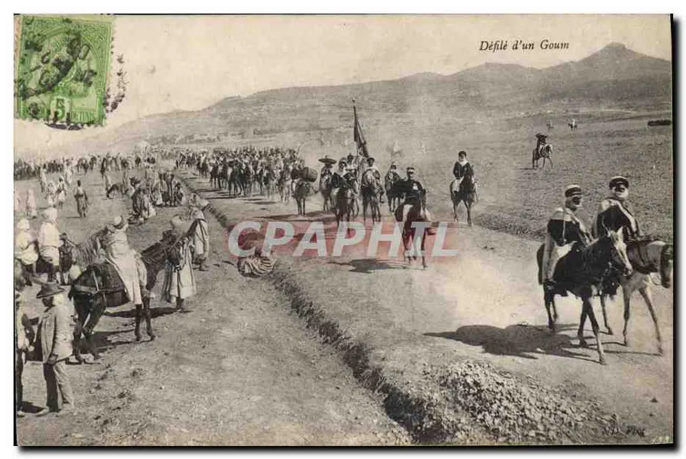 Desfile de um Goum — Editor N.D. Plag, n° 37 - Frente