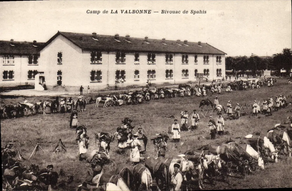 Lager LA VALBONNE — Spahis-Zeltlager - Vorderseite