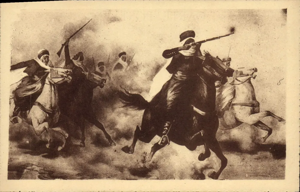 Batalha de cavaleiros — Edição R. PROUHO — n° 112 da coleção 'L'Afrique' - Frente