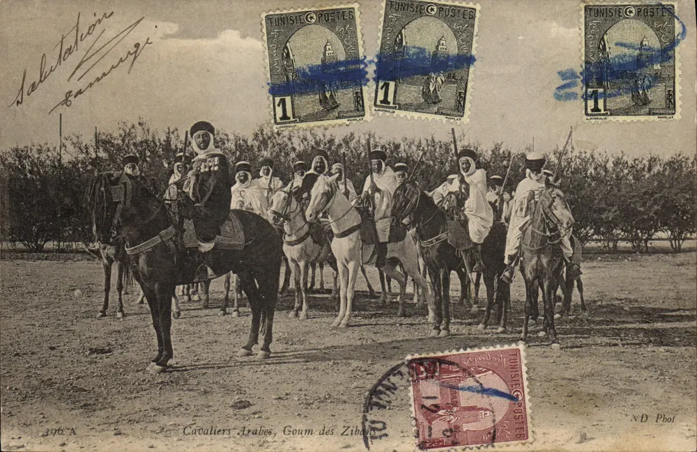 Arabische Reiter, Goum der Zibans — ND Phot — n° 396 A - Vorderseite