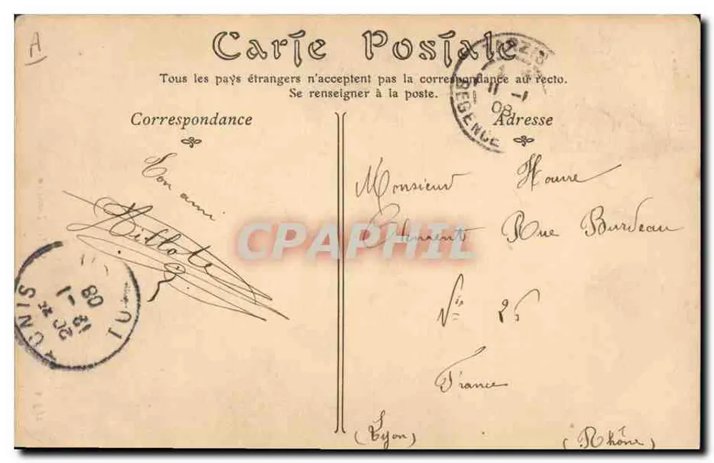 Spahis uit Tunesië — tunees soldaat in elite-uniform — anoniem uitgever, nr. 2657 - Achterkant