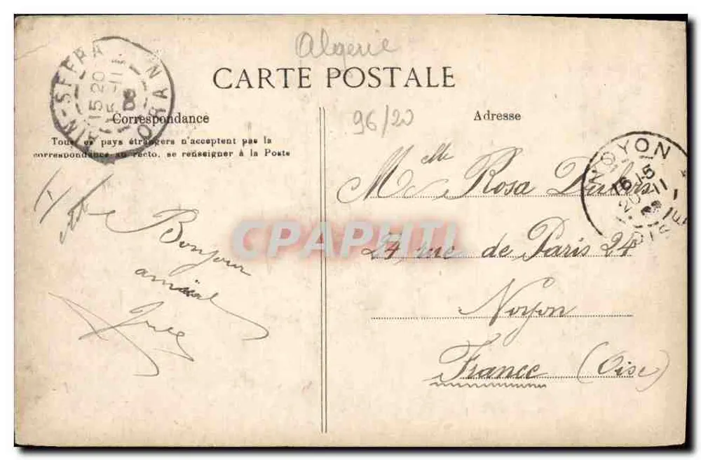 Algerien — Militärszenen — Collection Idéale P. S. Nr. 583 - Rückseite