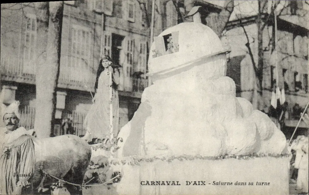 Karneval von Aix - Saturn in seinem Wagen — Jeassada - Vorderseite