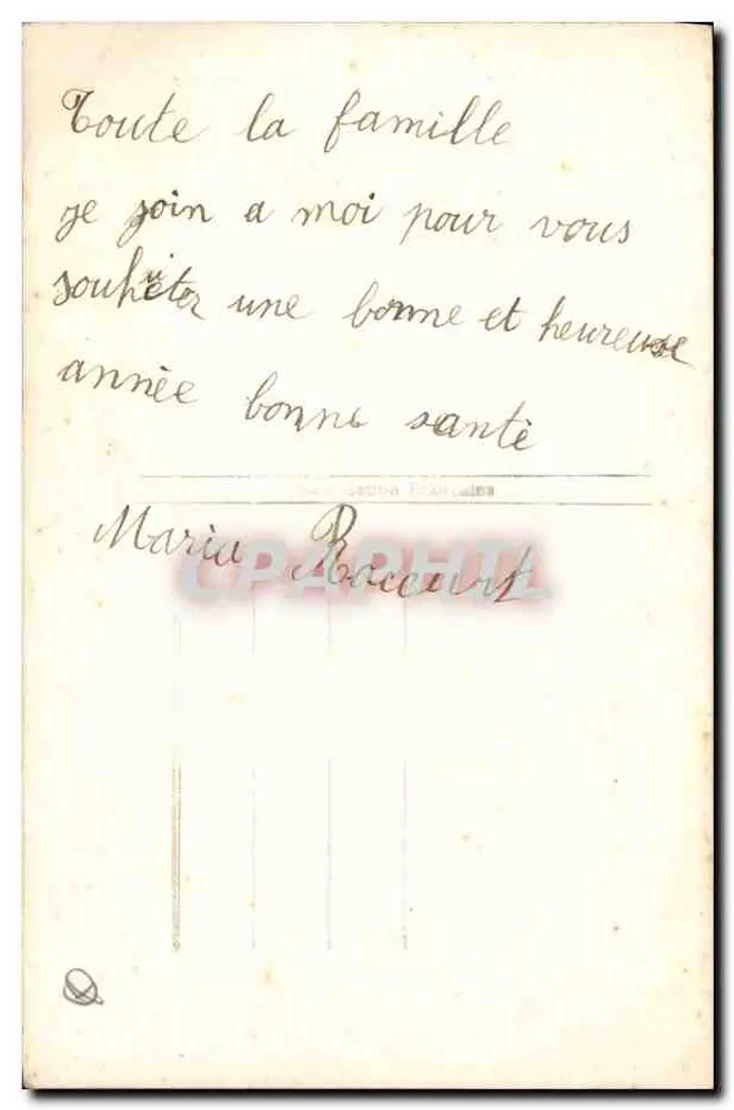 Paar in Winterkleidung — Frohe Neujahr 1913 — REX 1013 - Rückseite