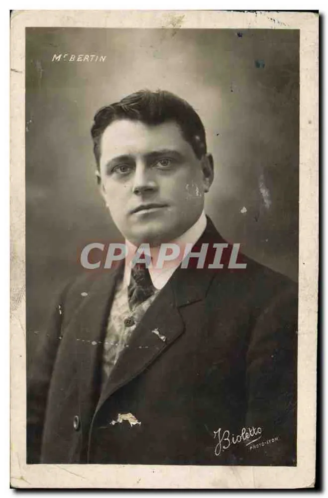 Retrato do Sr. Bertin — Foto de estúdio — Bioletto, Fotógrafo - Frente