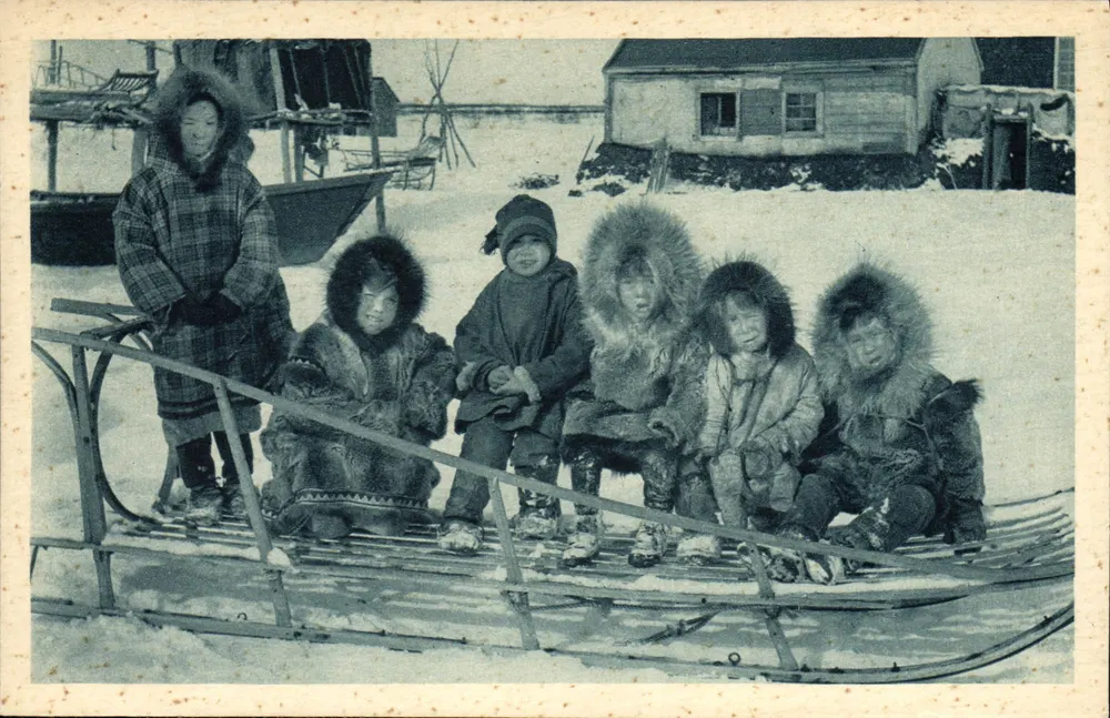 Arktischer Kreis - Alaska - Die junge Generation... in Pelzen! - Hélio-Lorraine, Nancy, Serie 10 - Vorderseite