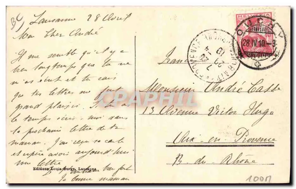 Hafenszene — Compagnons de la marjolaine — Éditions Louis-Burcy, Lausanne - Rückseite