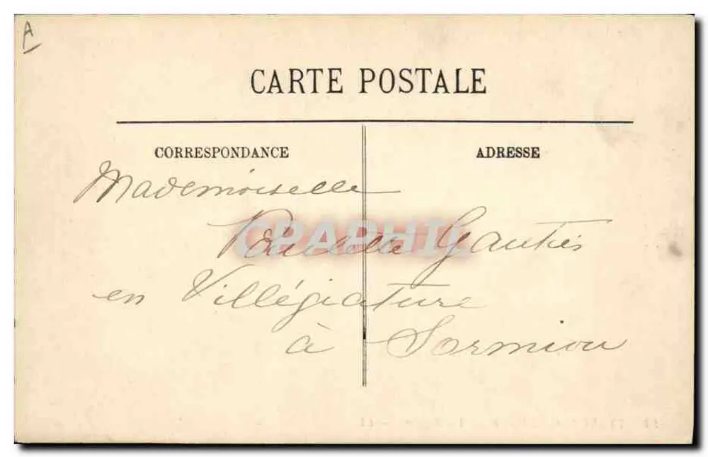 Tipos de Auvergne — Um Batismo — LL. — N°23 - Verso