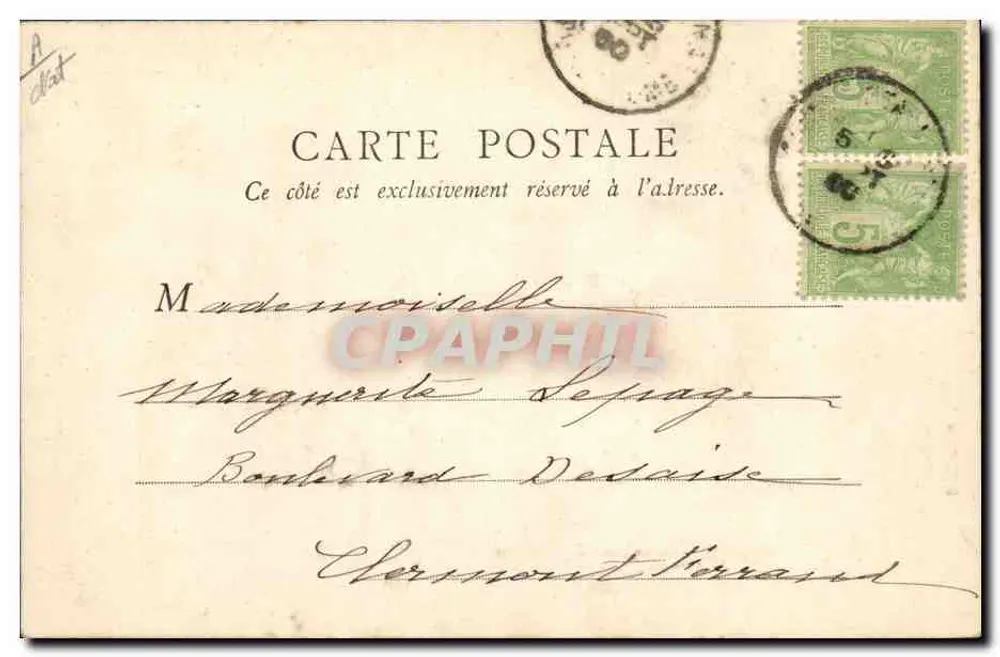 Auvergnats auf dem Weg in die Stadt — B.F. Paris — Seriennummer nicht sichtbar - Rückseite
