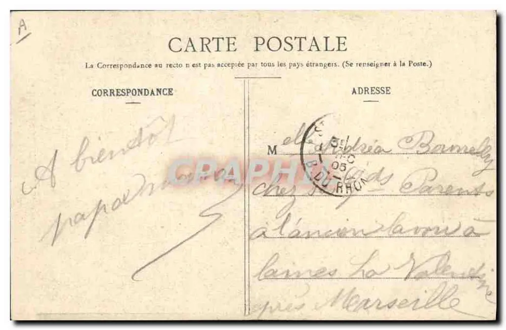Bourbonnais-Spinnerei — Seifenfabrik 'LA BOURBONNAISE' — Adieuur & Billy, n°125 - Rückseite