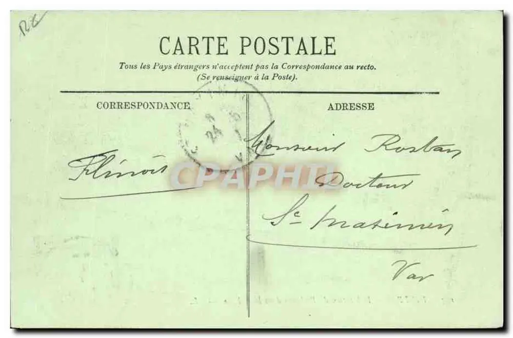 Dieppe — Wohnstätte der Fischer am Felsen — LL. n°103 - Rückseite