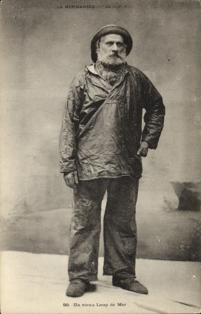 Ein alter Seewolf — Normandie — Antike Ansichtskarte n°50 - Vorderseite