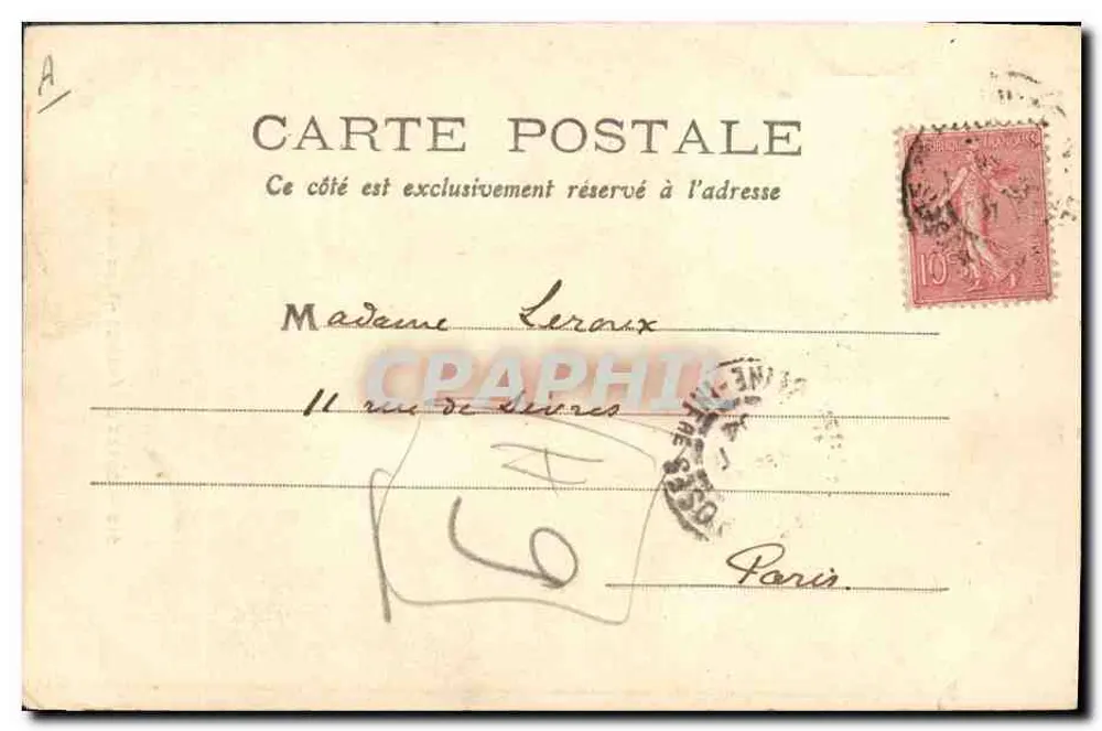 Vieux Dinarèbes — Marinheiro em Saint-Nazaire — Tipo de Marinheiro n°213 - Verso