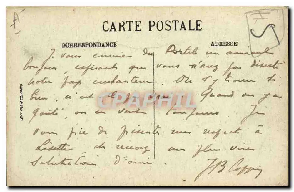 Boulogne-sur-Mer — Ein alter Seewolf — Éditions Levy Fils & Cie, n°99 - Rückseite