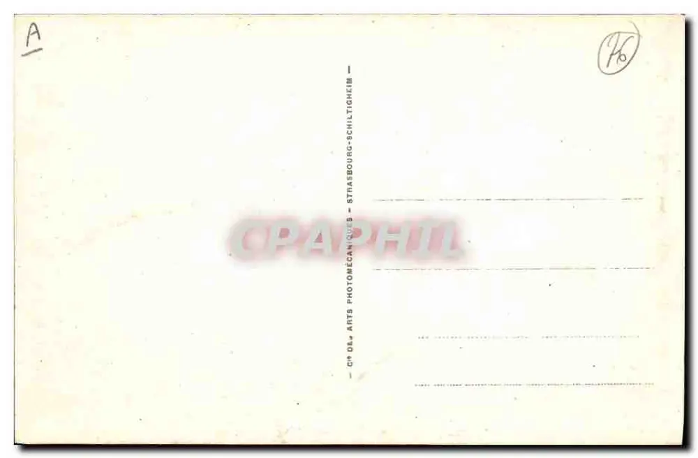 Dieppe - A Lavagem do Peixe — n° 380 — editor Cie DL - Arts Photomécaniques - Strasbourg - Verso